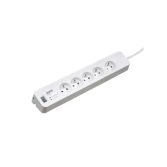 Multiprise Parafoudree  APC 5 Prises-(PM5-FR)-Blanc Original 
